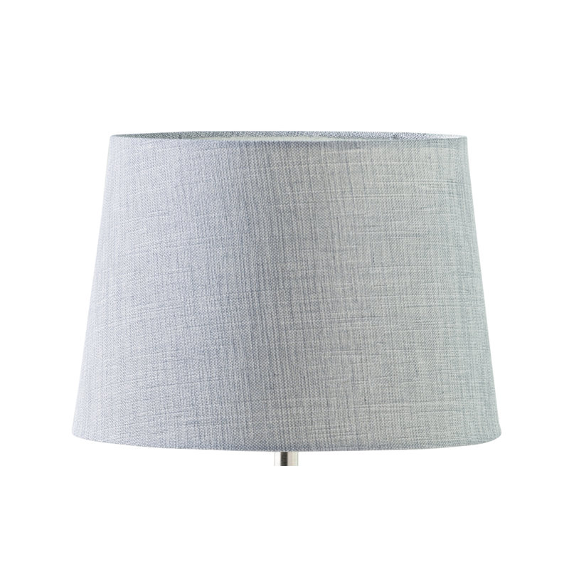 Roscommon 44cm Grey Metal Bedside Table Lamp