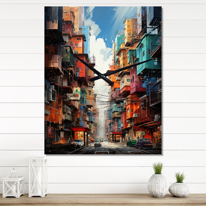 Surréalisme City IV - Très grandes horloges murales abstraites, H 28 po x l 12 po x P 1 po