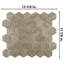 Carreau de mosaïque en porcelaine pour plancher et mur 11-1 / 8 "x 12-5 / 8" Lama-99026665
