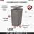 Rev-A-Shelf Polymer Replacement Trash Bin, 2 Pack-96003675-96003674