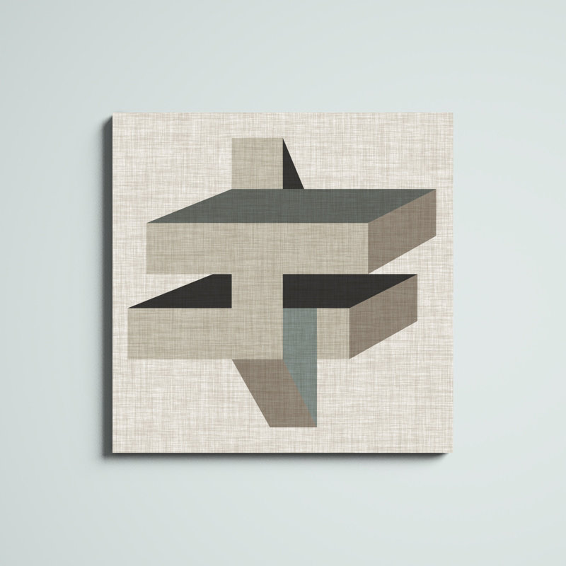 «Geometric Perspect II», impression sur toile, H 36 po x l 36 po