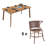 Linica 6 - Person Metal Patio Dining Set with Rectangular Table