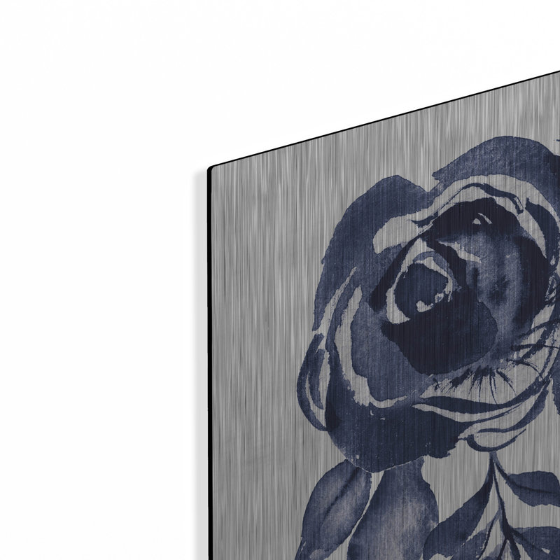 «Delft Delight 4 Db No Words» par Kristy riz, art mural en métal, 36 po x 36 po