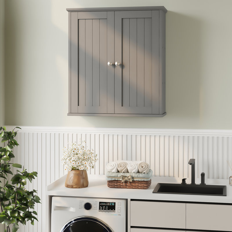 Armoire murale Deyaa, Gris