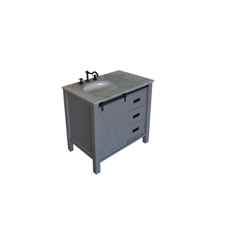 Chester 36" Single Bathroom Vanity Set, Gray