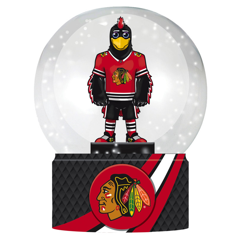 Sports Licensed 5" Mascot Water Snow Globe, Chicago Blackhawks