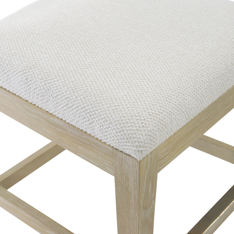 Solaria Upholstered Stool with Solid Wood Frame, Counter Stool (24.5” Seat Height)