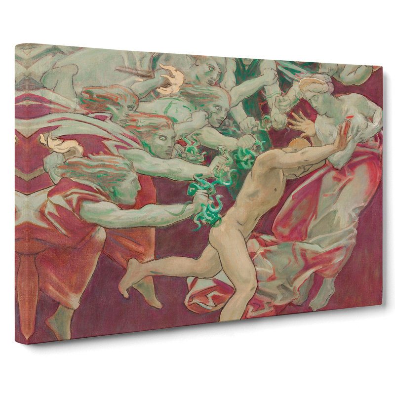 Orestes And The Furies by John Singer Sargent - Wrapped Canvas Painting, 50cm H x 76cm W x 3cm D