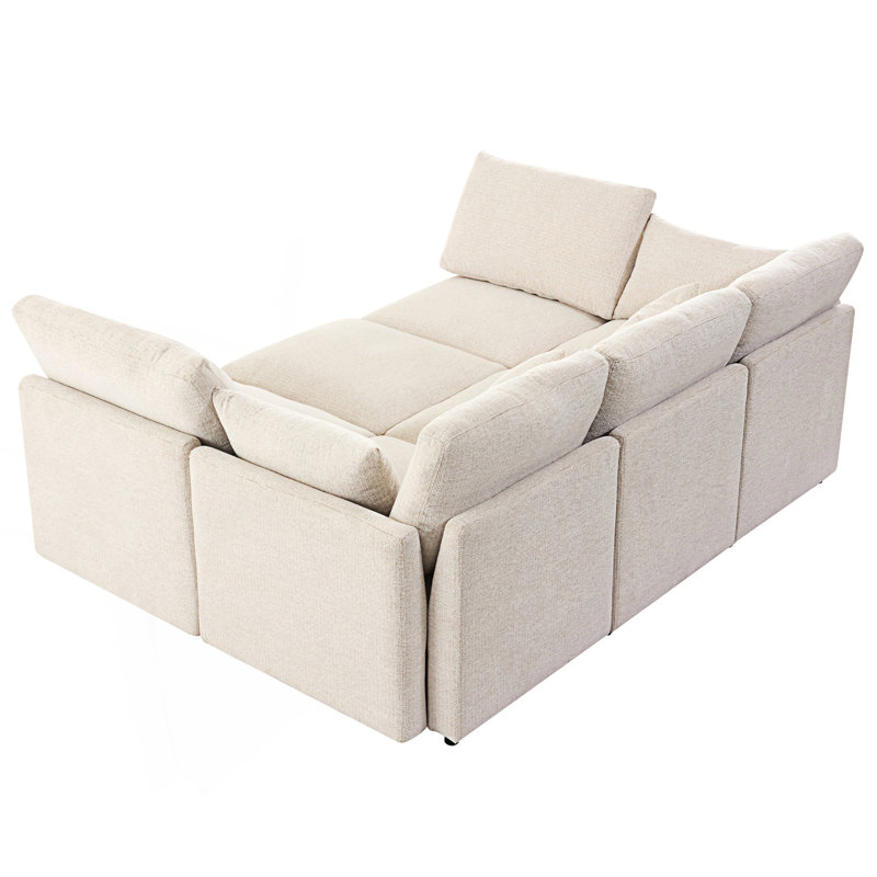 Sectional Sofa, Sofa Couch, Modular Sofa, Beige