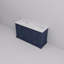 Meuble-lavabo double 60 po X P 22 po D, avec plateau en quartz blanc