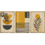 «Mid Century Modern Boho», ensemble de 3 flottants, impression sur toile-79731255-79731253