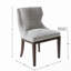 Ensemble de 2 chaises d'appoint Hutton