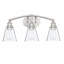 Ashod 3-Light Dimmable Silver Vanity Light