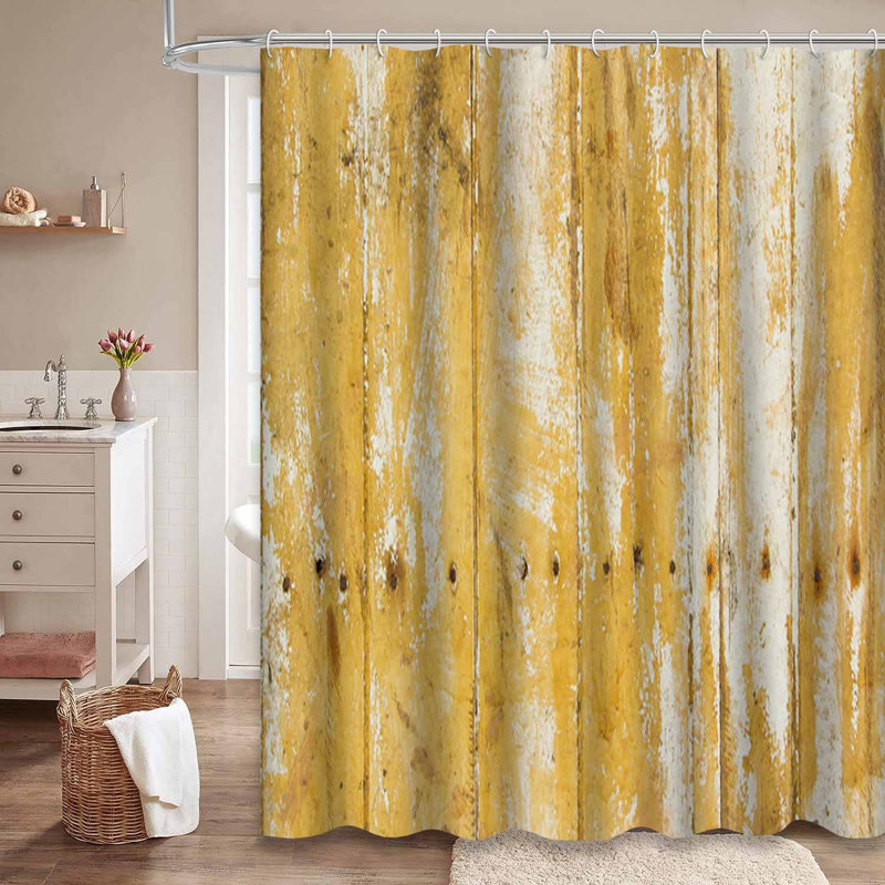 Vieille planche de bois jaune, plancher brun, intérieur, panneau orange naturel rustique avec 12 crochets, L 72 po x l 84 po