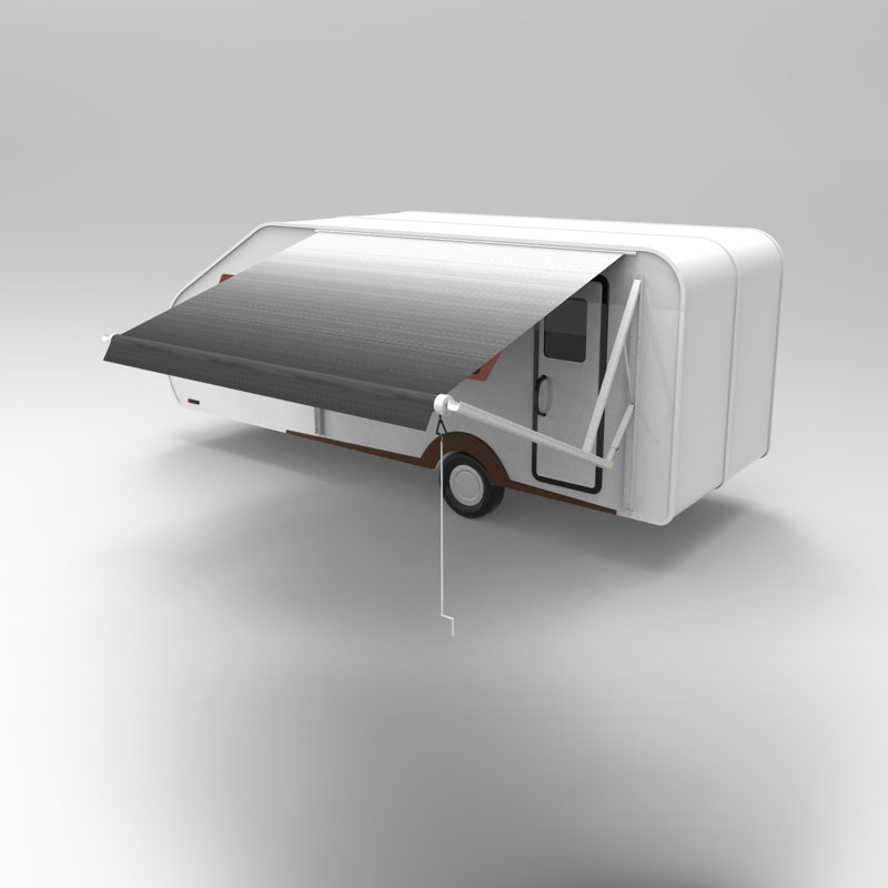 RV Awning Replacement Canopy -Fabric, Gray, 168" W x 96" D