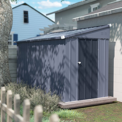 4' W x 10' D Metal Lean-to Storage Shed
