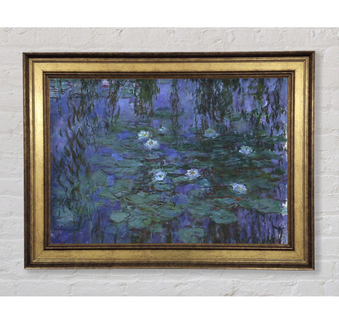 Blaue Seerosen von Monet - Druck