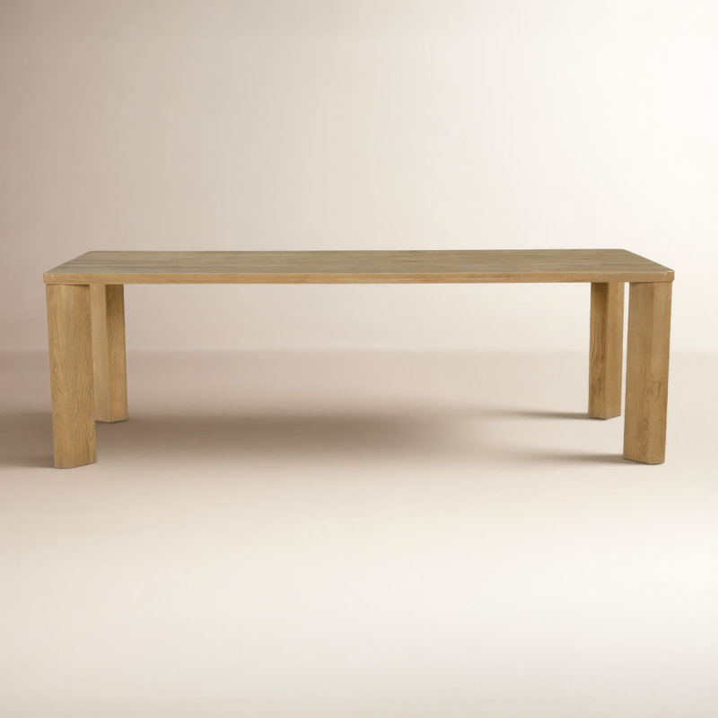 Segment Solid Oak Dining Table, 30" H x 96" L x 39" W