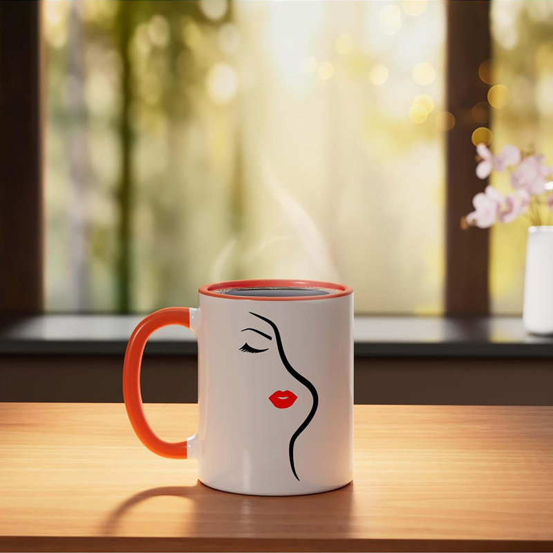 Ceramic Coffee Mug, Orange