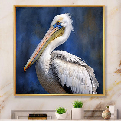 Majestic Pelican Seabird V - Pelican Canvas Print