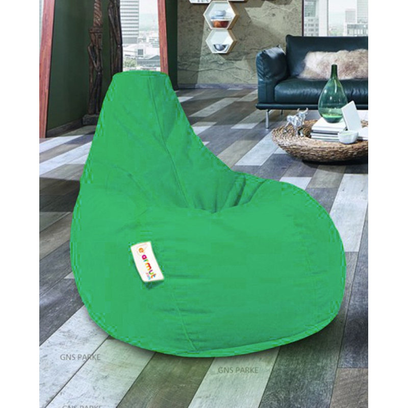 Fauteuil à billes et chaise longue standard pour l'extérieur, 100 % polyester vert