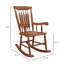Chaise berçante en bois massif Tamicka-569193521