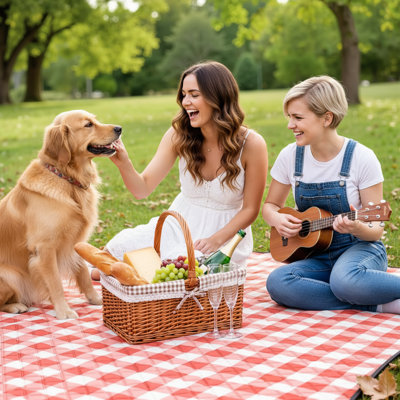Arlmont & Co. 80''X80'' Waterproof Picnic Blanket - Foldable Sandproof Outdoor Mat For Park, Grass, Travel & Hiking Essentials