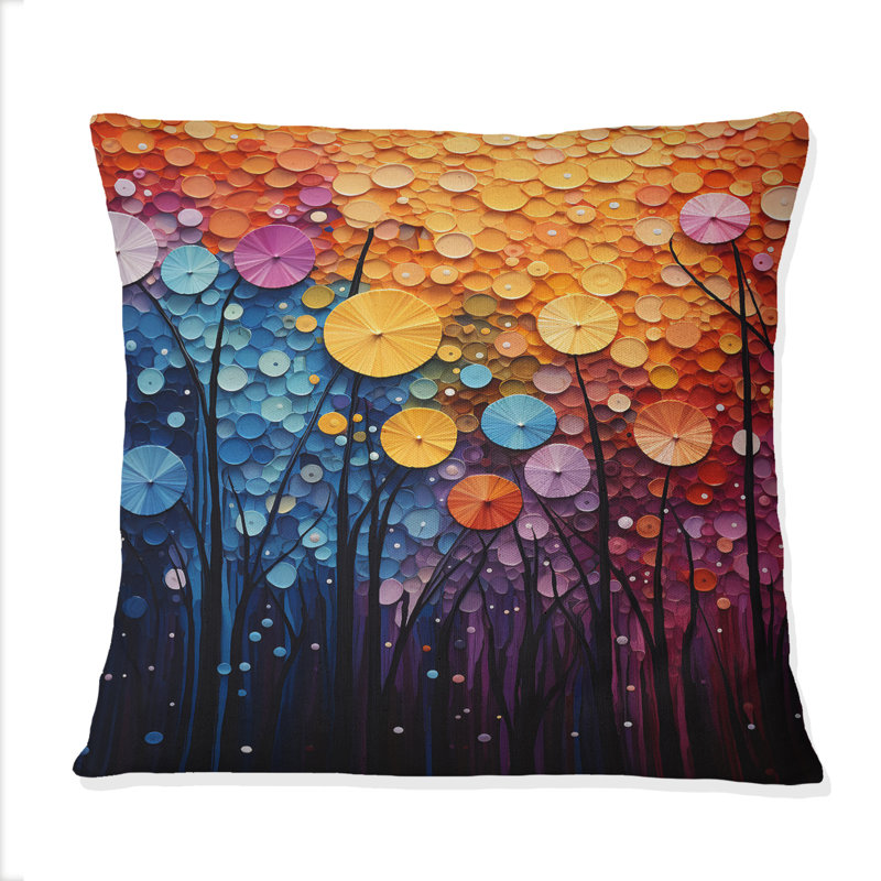 Coussin Hardedge Art Sublime Tree Symmetry IV - Hard Edge