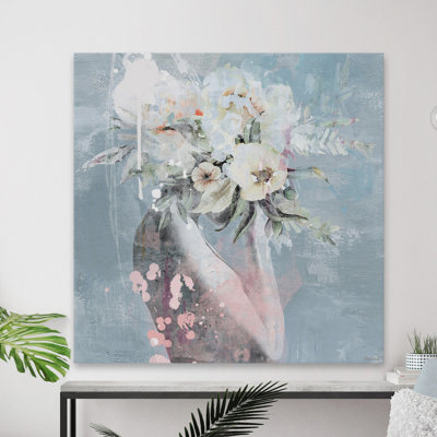 «Cover in Flowers», reproduction d'art graphique sur toile tendue
