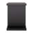 20" Black Solid Wood Pedestal End Table