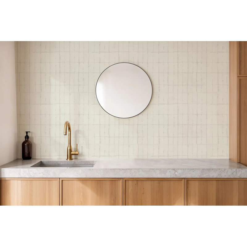 Wash Grid - Wallpaper, Premium Paper, Shell Tint
