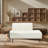 54.98" W Upholstered Faux Leather Bench-729906505