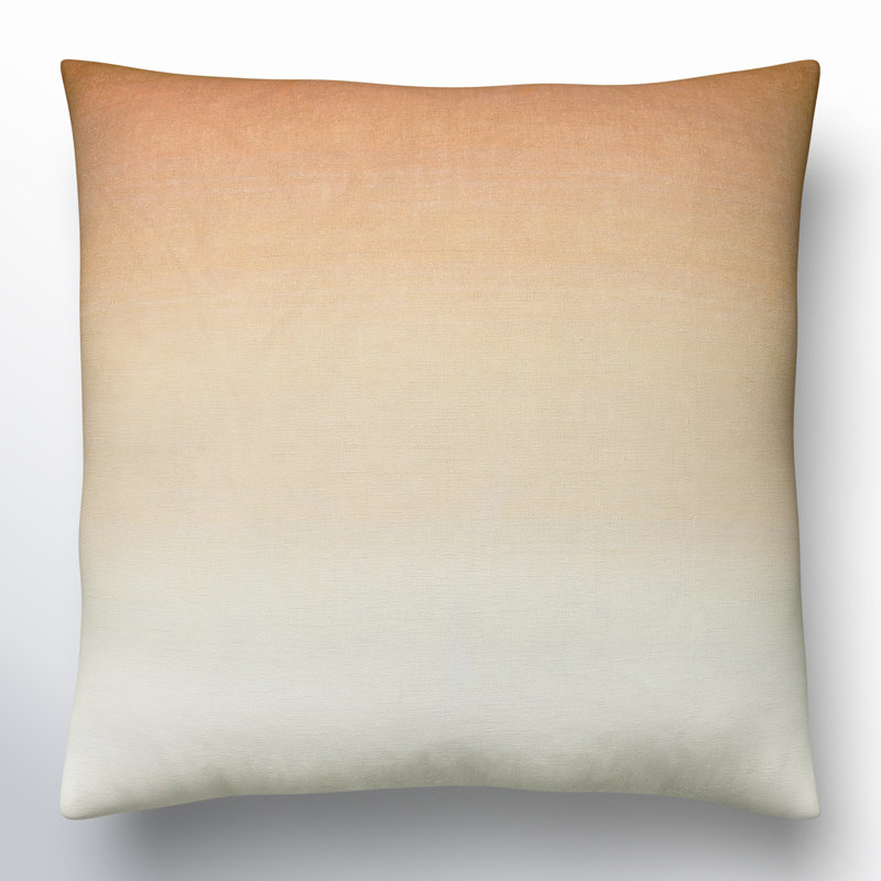 Housse et insert de coussin carré en mélange de lin Deadra, Housse de coussin seulement - sans coussin, 22 po x 22 po
