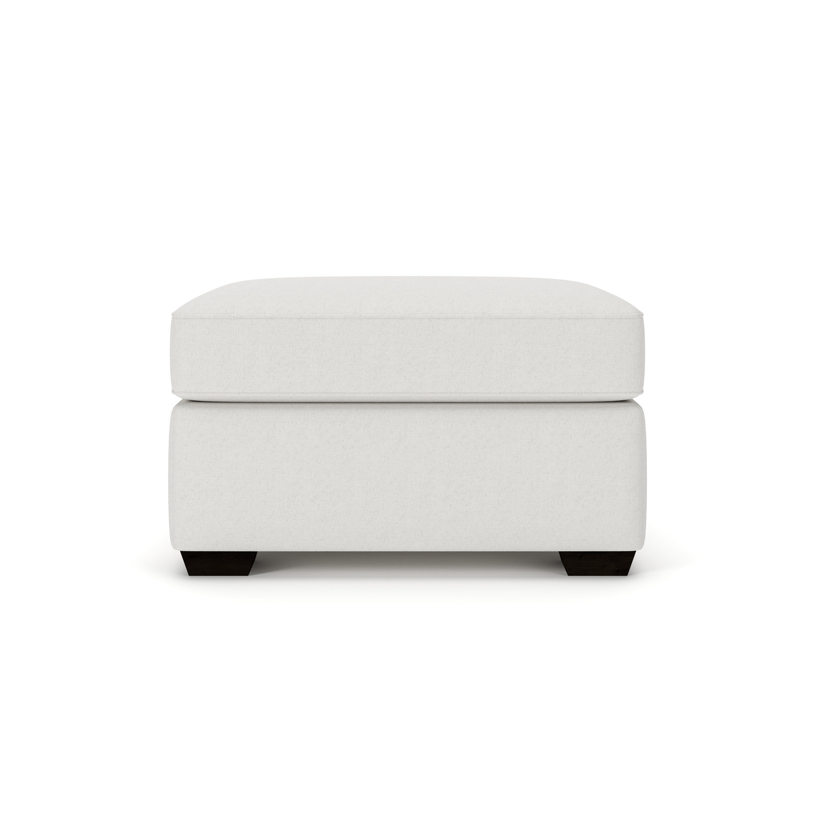 Francesca 32" Upholstered Ottoman, Macarena Beige Basketweave