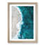 Ocean Kissing The Beach - Single Picture Frame Print on MDF-56925502-56925504