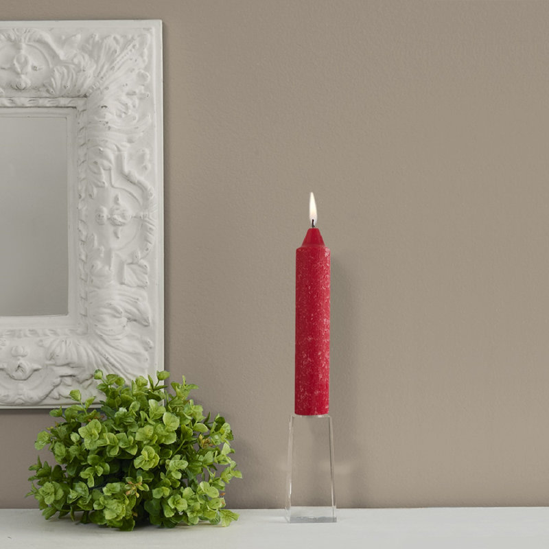 Bougie Timberline Collenette, Rouge, H 7 po x l 1,25 po x P 1,25 po