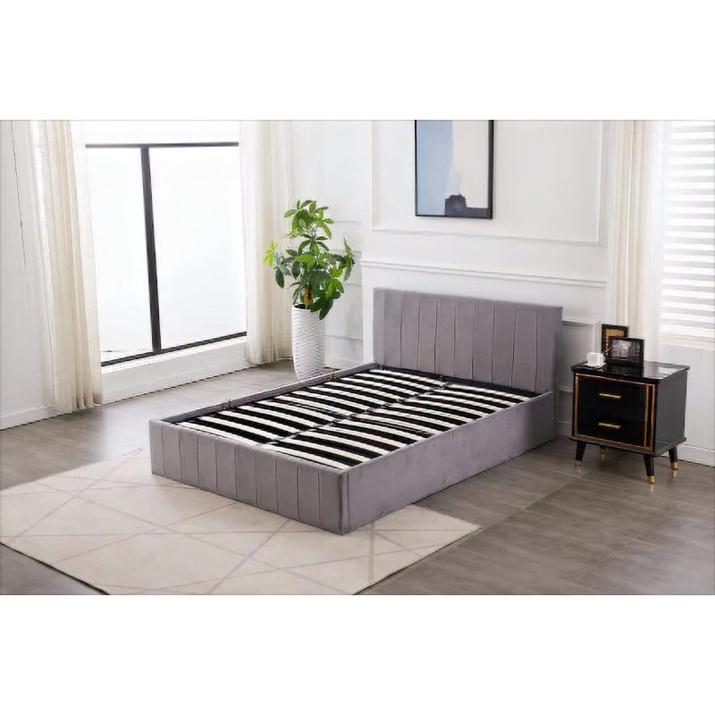 Amylynn Upholstered Ottoman Storage Bed, Small Double (4')