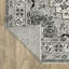 Tapis gris / ivoire Aldred Compass Medallion-146782097