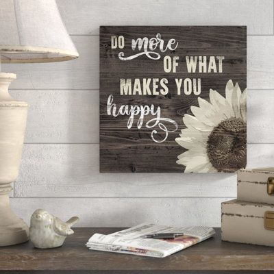 «What Makes You Happy», art textuel