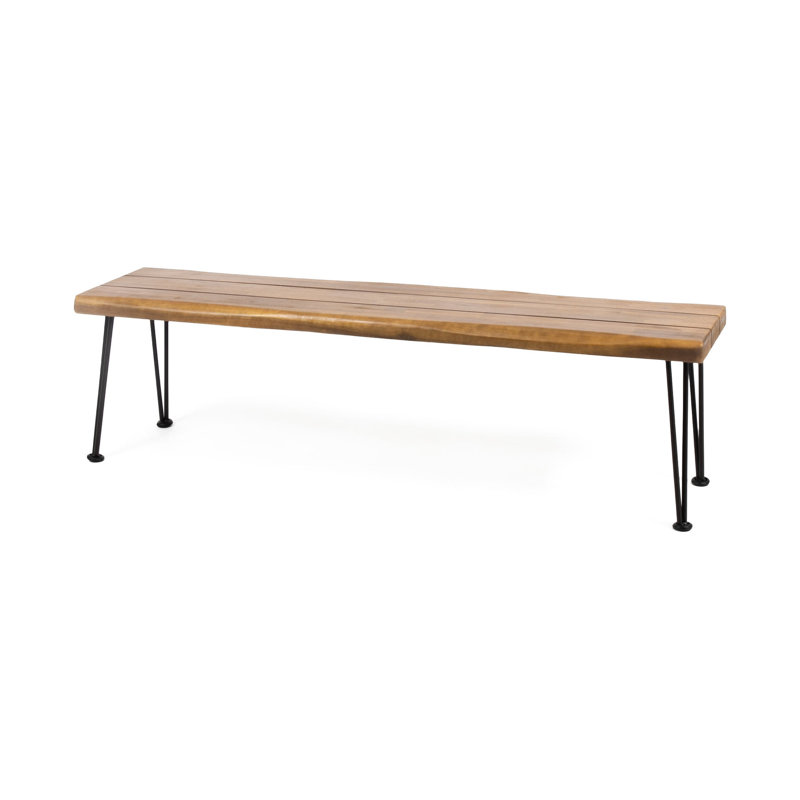 Banc industriel en bois avec un design impressionnant et un style chic