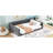 Full Xl Sized Daybed With Gray Upholstery And Side Pocket - Versatile For Daily Use No Box Spring Easy Assembly Guide Velvet In Storage Fits Perfectly Small Spaces Required Installation