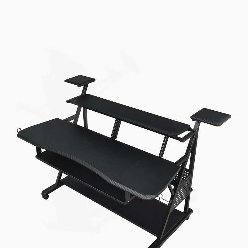 Bureau Willow Music, finition noire OF00989, Noir