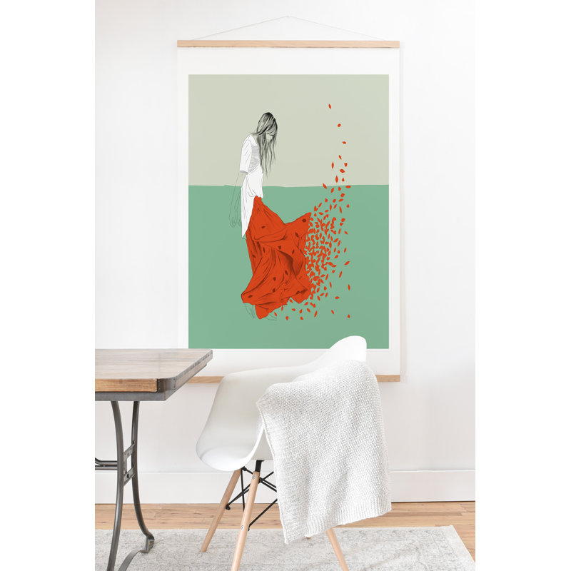 « the red loup femme color color 9 », reproduction d’impression, H 30 po x l 30 po x P 0,5 po, Affiche