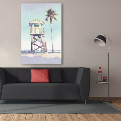 «Boho Beachy Lifeguard Stand 1» par Petals Prints Design, art mural sur toile