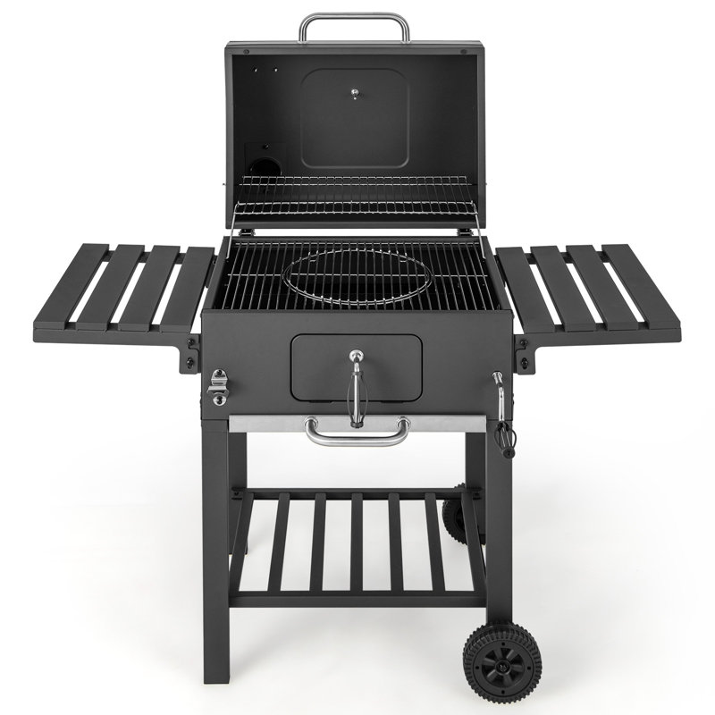 Dakota Fields Bridy 128cm W Charcoal Grill