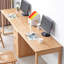 Bureau double caisson en bois massif avec 3 tiroirs Burlywood-126100231