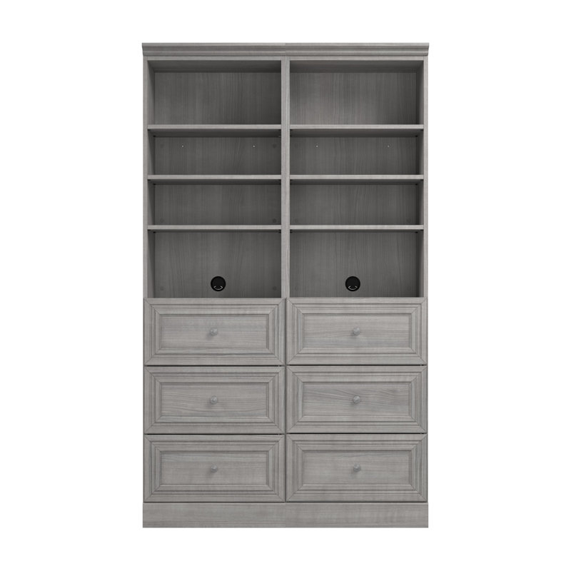 Oneybrook 50'' Closet System, Platinum Gray