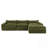 Fully Compressed High Density Foam Sofa, No Assembly Required, Legless Design, Integrated Backrest and Seat, Free Combination-2060011240
