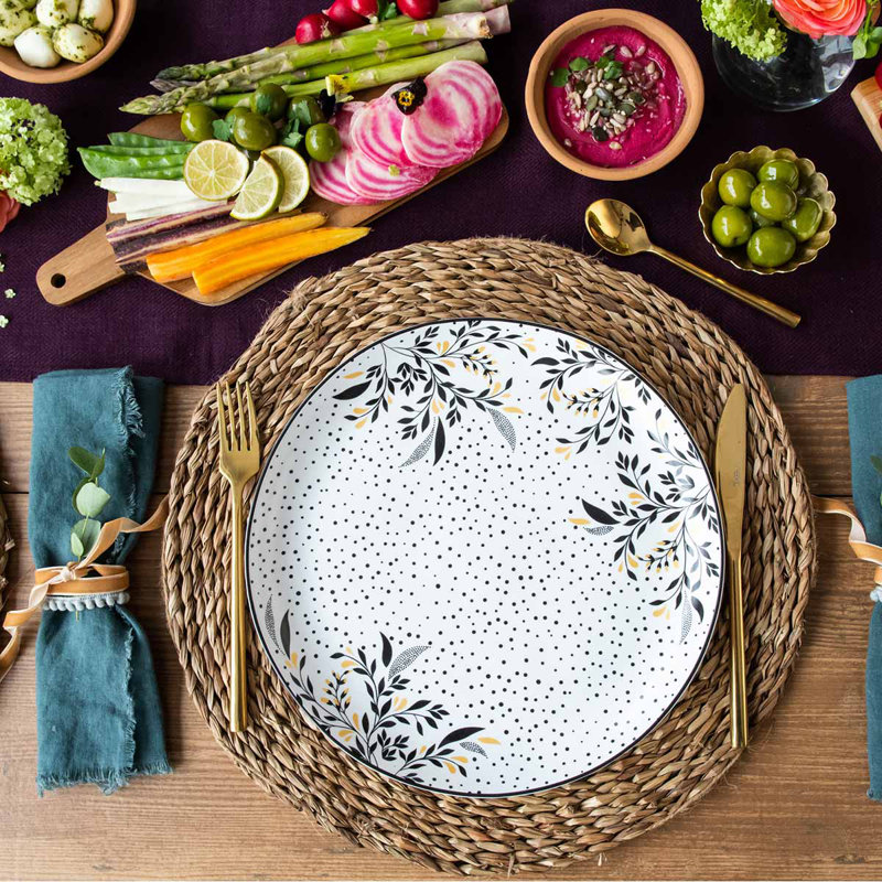 Sara Miller, Artisanne Noir - Dinner Plates