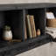 Portemanteau mural 48 po avec crochets et casiers de rangement Pomona, noir rustique-1541770274